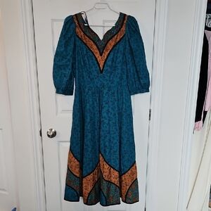 Suttles And Seawinds teal Dress